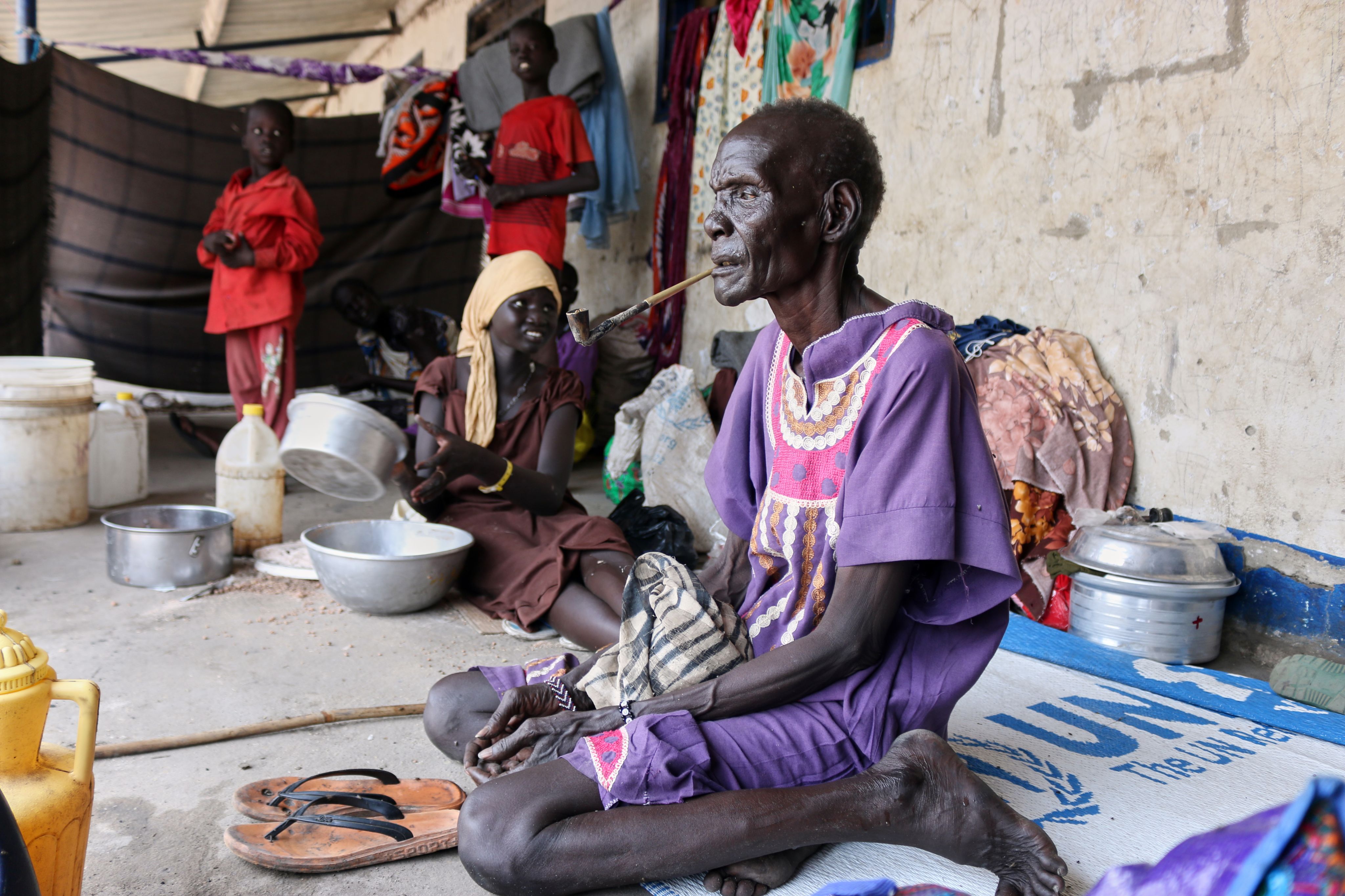 Older man in South Sudan