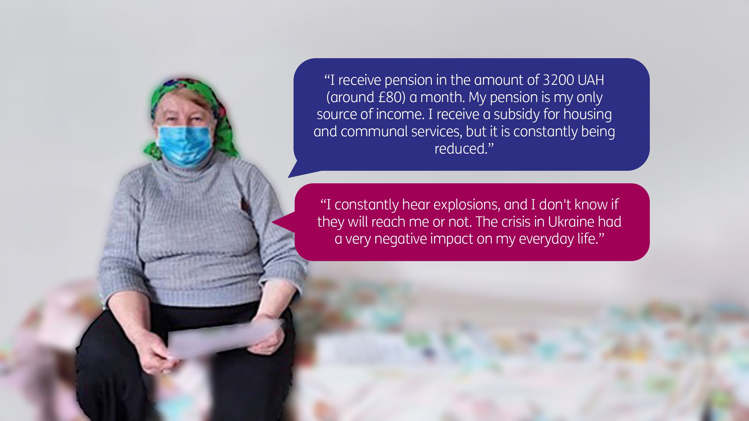 “I constantly hear explosions, and I don't know if they will reach me or not. The crisis in Ukraine had a very negative impact on my everyday life.”